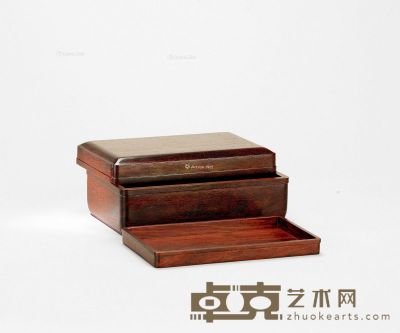 小叶紫檀 文具套盒 9.4×23.5×14.5cm