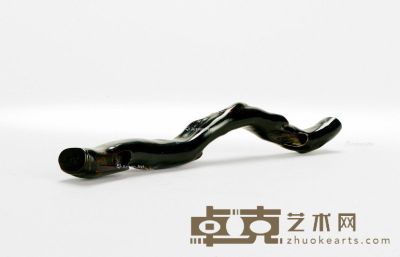 清 海柳随形笔架 3.8×23.5×2.5cm