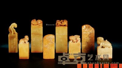 老印章 (八方) 7.8×2.8×2.8cm;5.1×2.6×1.8cm;7.9×2.8×2.8cm