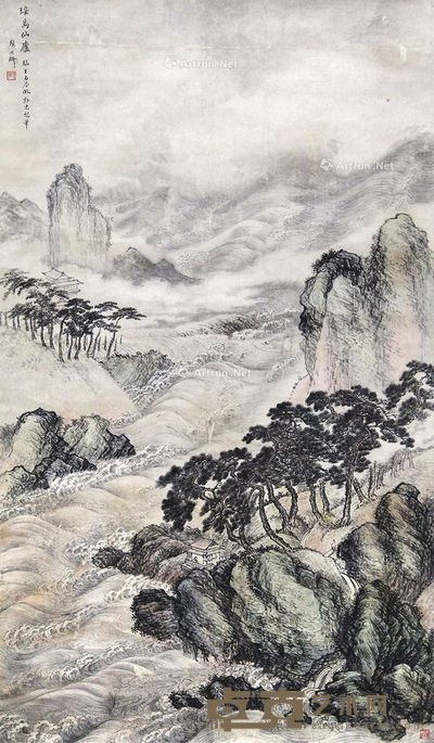 张大昕 山水 91×53cm