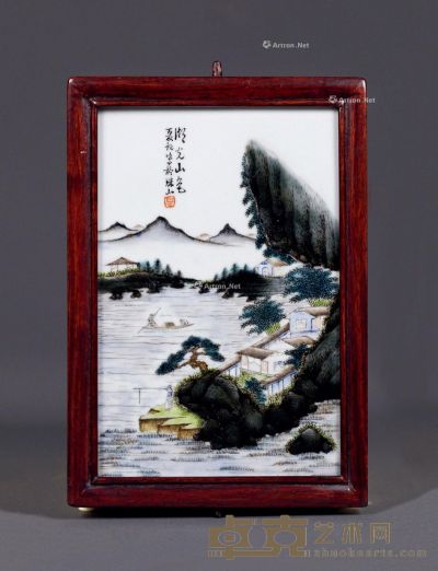 瑚光山色瓷片 宽13cm；高20cm