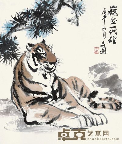汤文选 巍然雄风 67×57cm