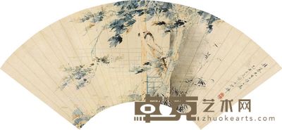 胡也佛 秋园凉意 17×48cm