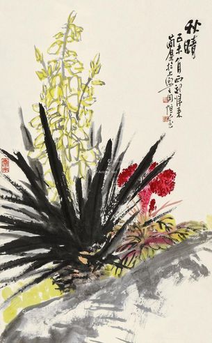 曹简楼 秋晴图