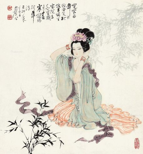 郑家声 贵妃图