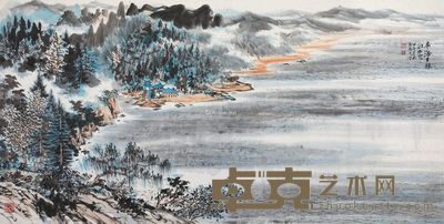 傅吉鸿 山水 137×68cm