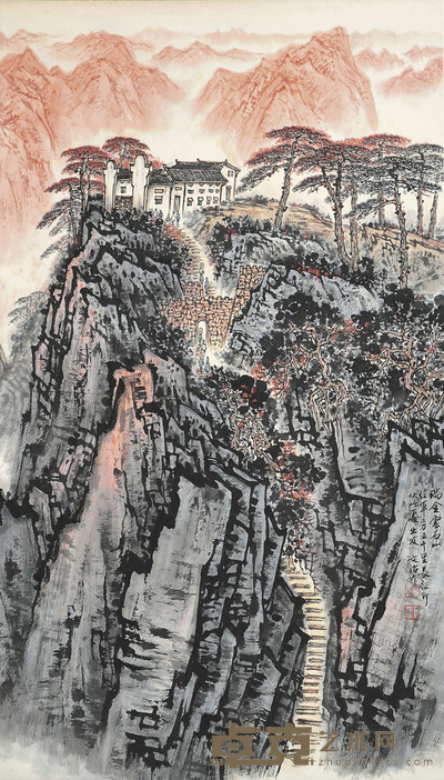 宋文治 瑞金云石山 80×45cm 约3.2平尺