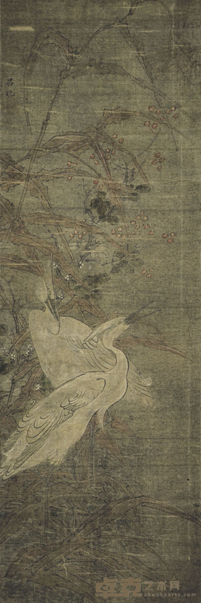 吕纪 白鹭 93×29cm 约2.4平尺