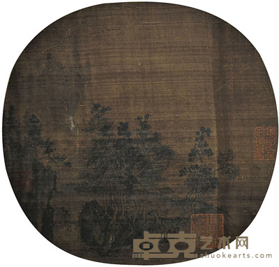 佚名 山居图 25×26cm 约0.6平尺