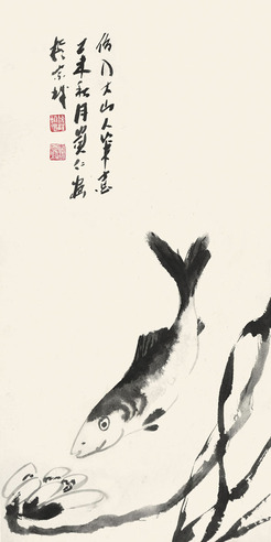 马贵仁 仿八大山人笔意
