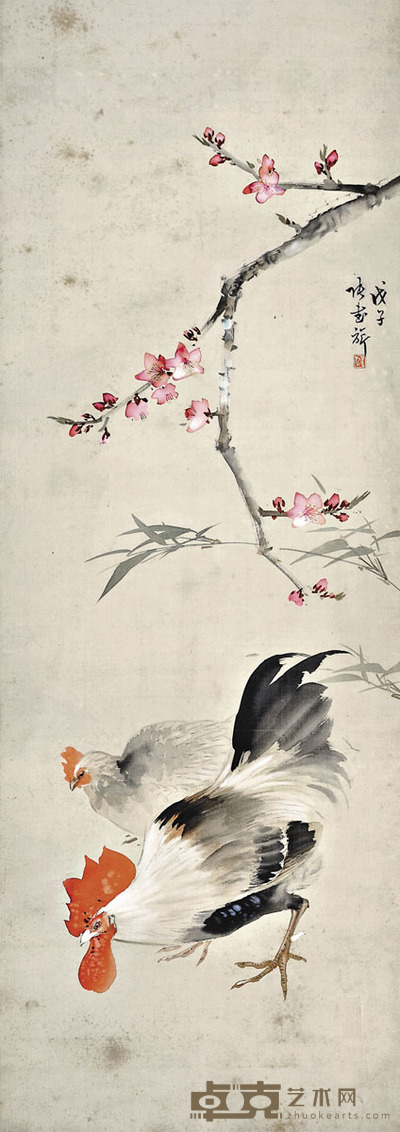张书旂 春趣 104×35cm 约3.3平尺