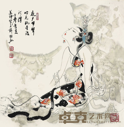 薛林兴 仕女 67×67cm 约4.0平尺