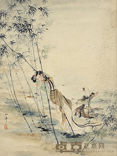 胡也佛 人物 33×24cm 约0.7平尺