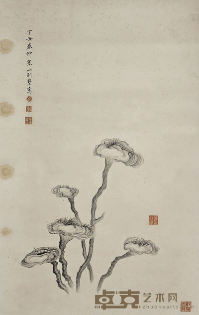乾隆 灵芝 73×46cm 约3.0平尺