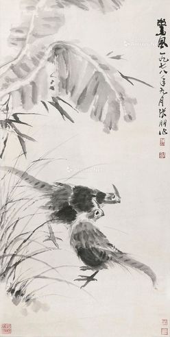 张朋 蕉荫双翠