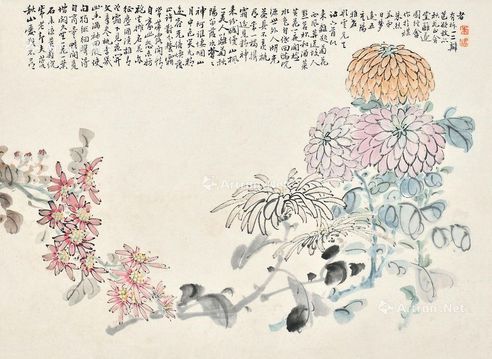 菊花小品 纸本