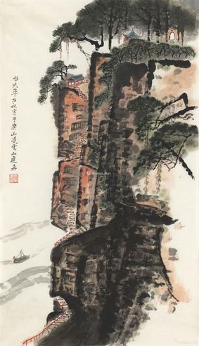 冯建吴 乐山凌云山