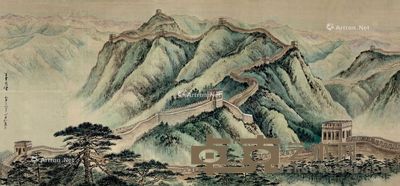 崔松石 万里长城 112×239cm