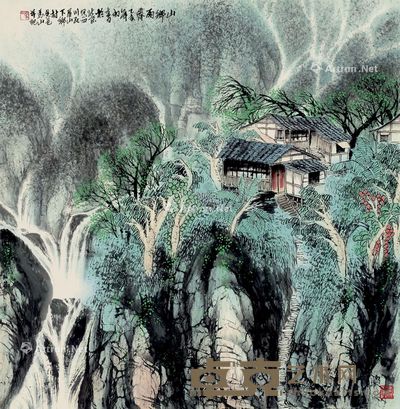 马山 山乡雨霁 68×69cm