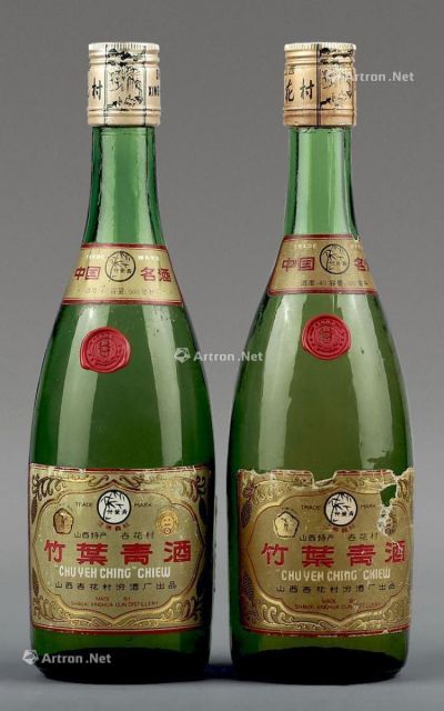 八十年代产竹叶青酒 药香型
