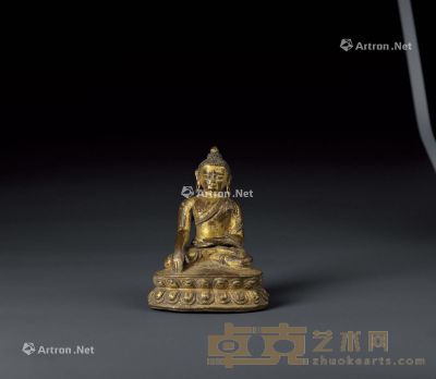西藏十六世纪 释迦牟尼 高10.5cm
