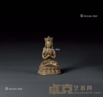 西藏十六世纪 金刚总持 高12cm