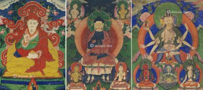 西藏 唐卡 （三幅）