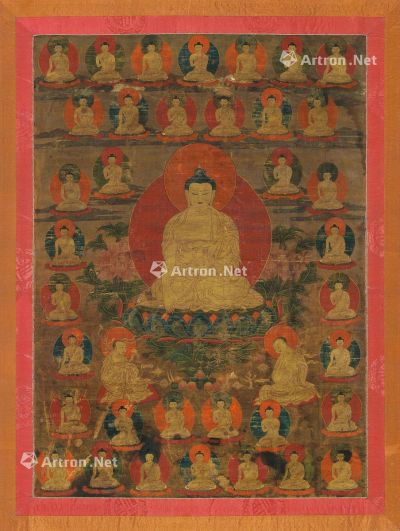西藏十八至十九世纪 释迦牟尼唐卡