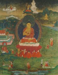 西藏十八世纪 释迦牟尼唐卡