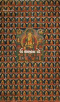 西藏十七世纪 阿閦佛唐卡