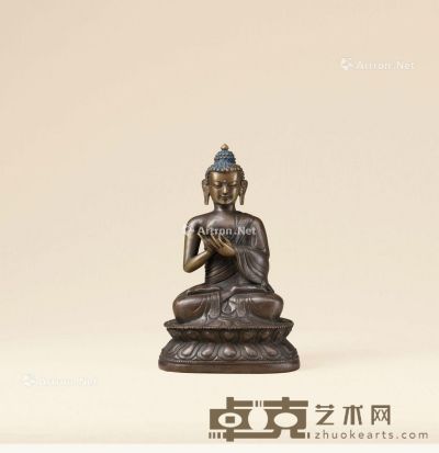 内地汉藏风格十八世纪 释迦牟尼 高24cm