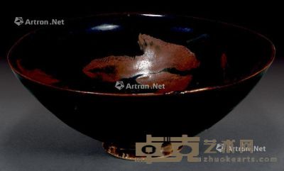元 磁州窑花卉碗 直径22.5cm