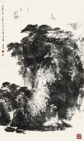 冯广溥 水墨山水