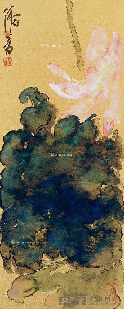 吴冠南 荷花 50×20cm