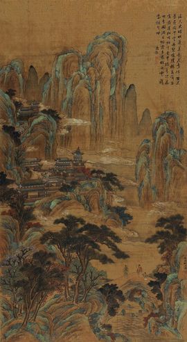 文彭 江山楼阁图