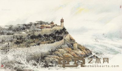 汪观清 蓬莱仙景 68×114cm