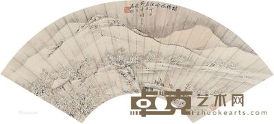 潘辉 坝桥风雪 18×52cm