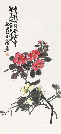 谢公展 花枝耐寒