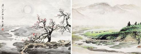 苏起龙 山水