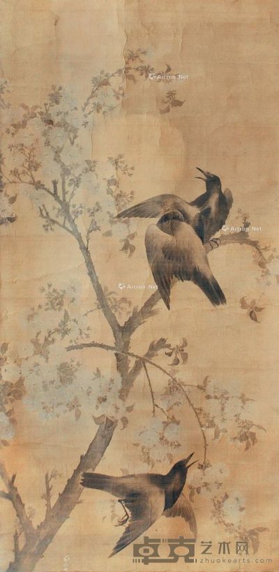 佚名 鸟语花香 115×55cm