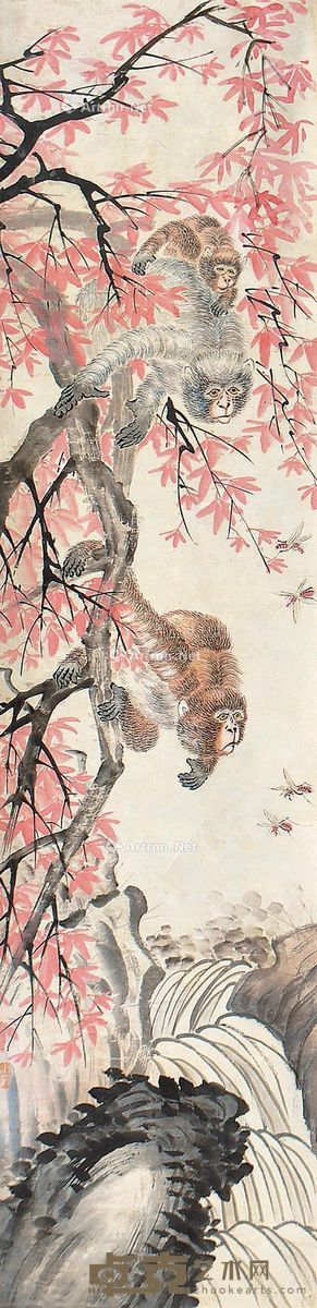 佚名 封猴图 132×31cm
