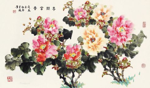程家焕 花开富贵