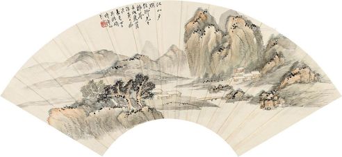 吴杏芬 江山夕照