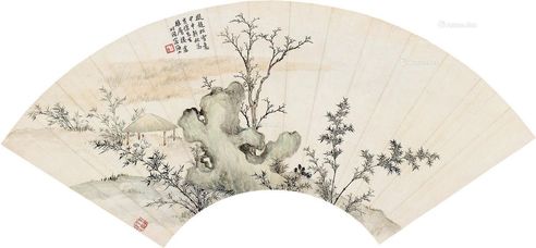楼辛壶 竹石小亭