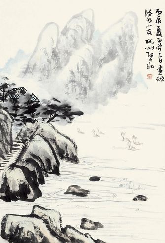 张大壮 春江泛舟