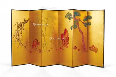 郑在东 2011年作 金碧屏风