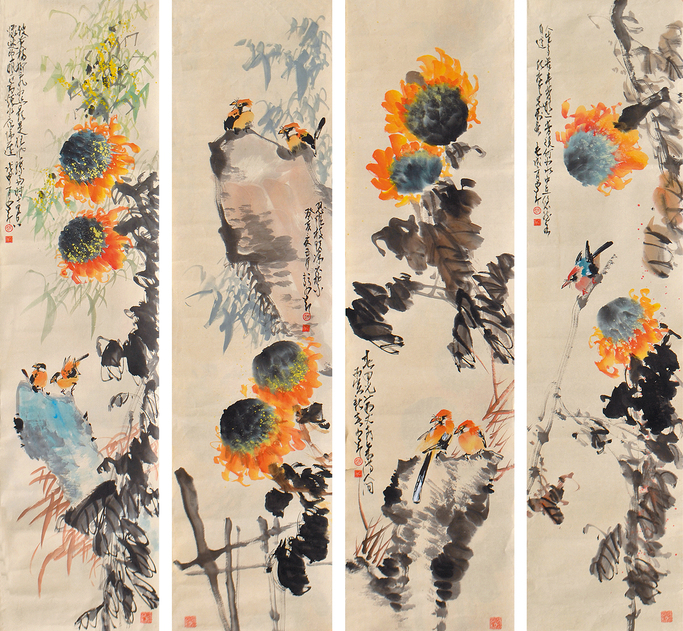 赵少昂 花鸟