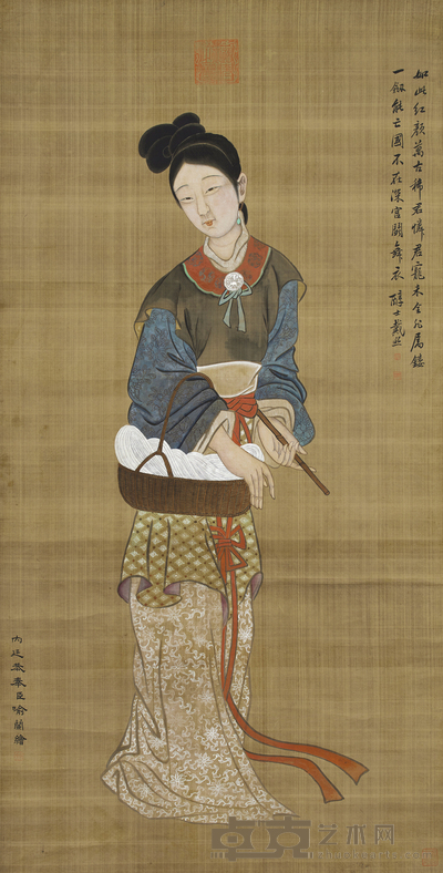 戴熙 仕女 162×83cm