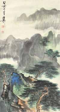 谢稚柳 山水