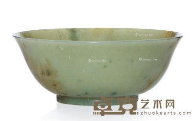 清中期 青白玉碗 直径15cm